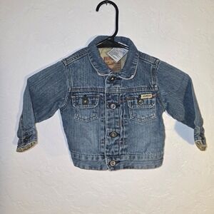 Levi Strauss Signature Boys 18 Months Denim Jacket Trucker Style Blue